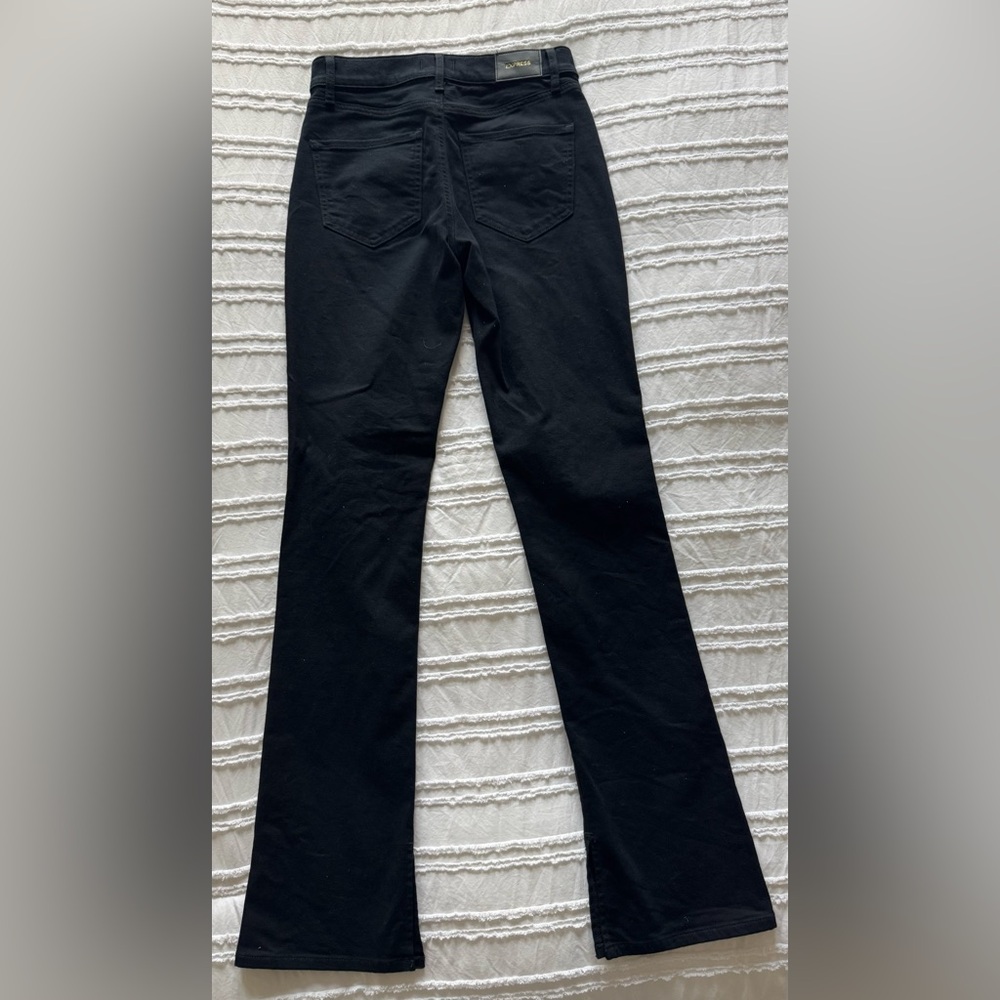 Express Skyscraper Black Boot Cut Jeans - Picture 2 of 4